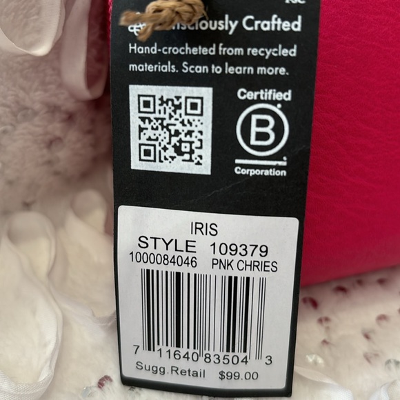 NWT THE SAK Pink Cherries clutch/crossbody - Picture 6 of 6